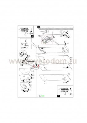 Настенно-потолочный светильник Eglo 93888 FRES 2