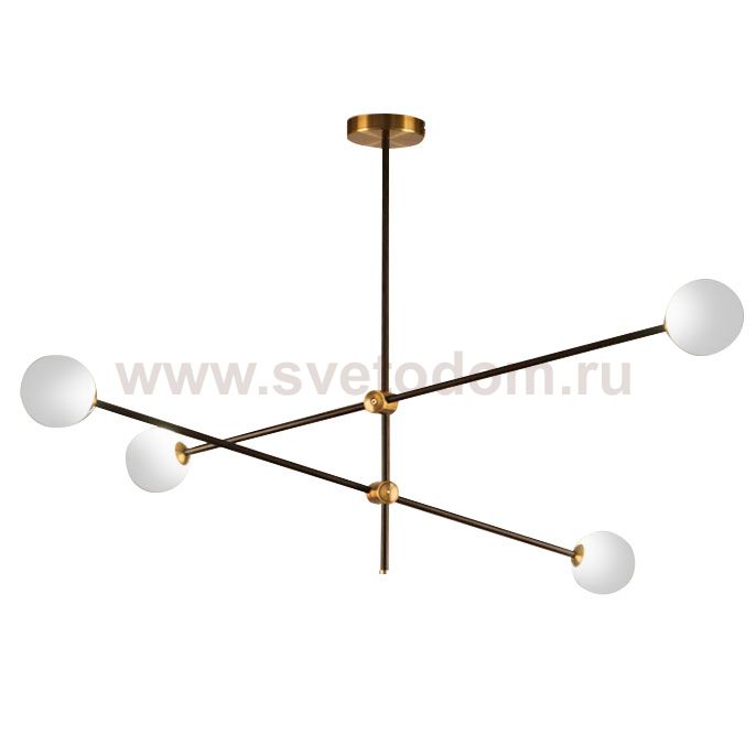 Люстра Bistro Globe 4 9389P/4 black/gold Delight