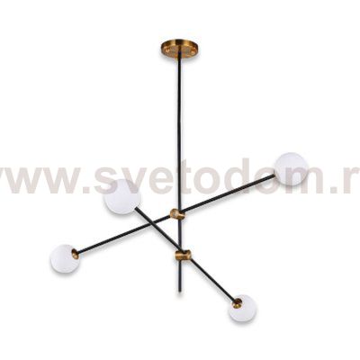 Люстра Bistro Globe 4 9389P/4 black/gold Delight