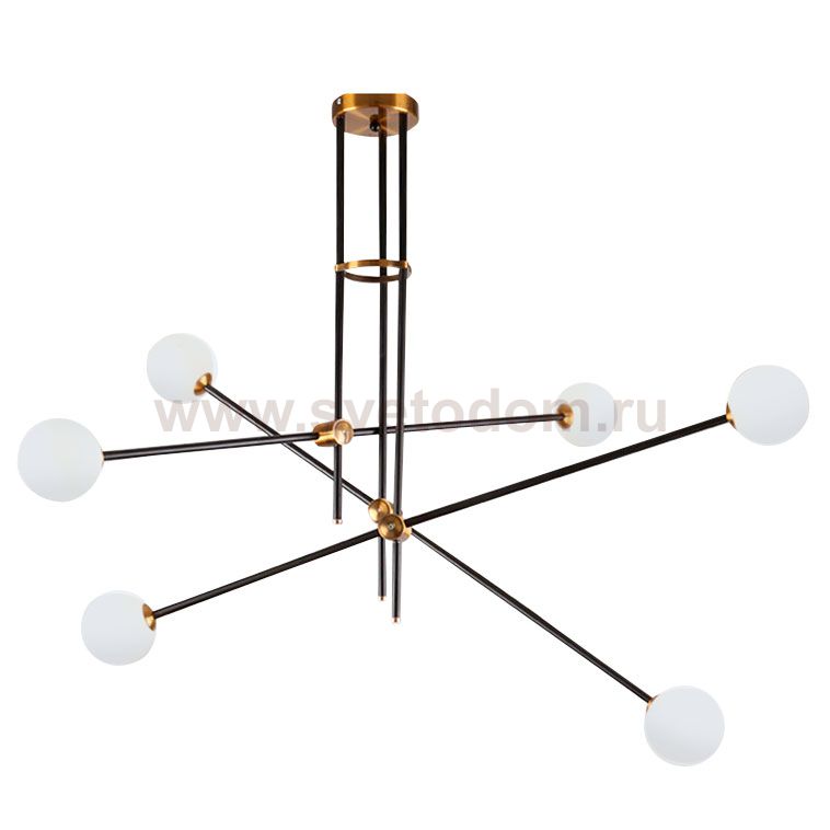 Люстра Delight 9389P/6 black/gold