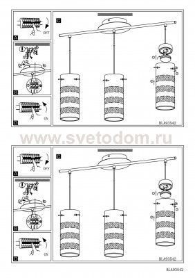 Подвесный светильник Eglo 93904 OLVERO