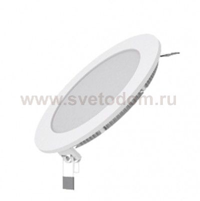 Встраиваемый светильник Gauss ультратонкий круглый IP20 9W, 145х22, ?130, 3000K 610лм (939111109)