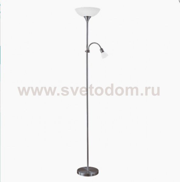 Торшер напольный с подсветкой для чтения Eglo 93917 UP 2 черный никель