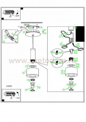 Подвесный светильник Eglo 93927 FABIANA 1