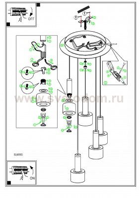 Подвесный светильник Eglo 93931 FABIANA 1