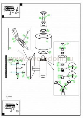 Настенно-потолочный светильник Eglo 93932 FABIANA 1