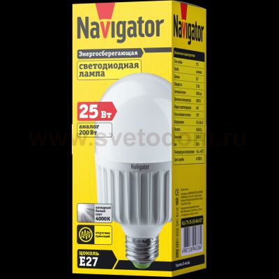 Светодиодная лампа Led Navigator 94 338 NLL-T75-25W-230-4K-E27