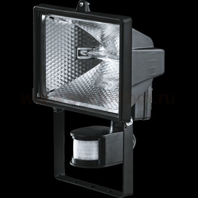Галогенный прожектор 500W Navigator 94 611 черный с датчиком