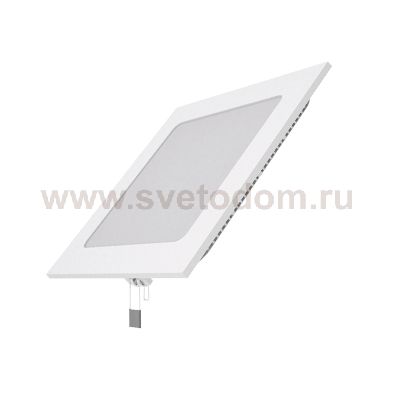 Встраиваемый светильник Gauss ультратонкий квадратный IP20 9W,145х145х22 3000K 610лм (940111109)