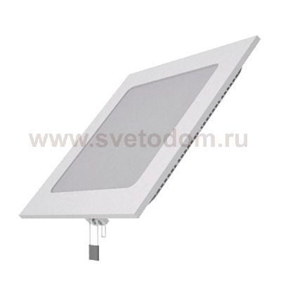 Встраиваемый светильник Gauss ультратонкий квадратный IP20 12W,170х170х22, ?155х155,3000K 800лм (940111112)