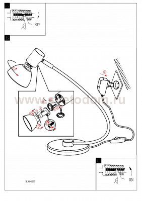Офисная настольная лампа Eglo 94037 GLOSSY 1