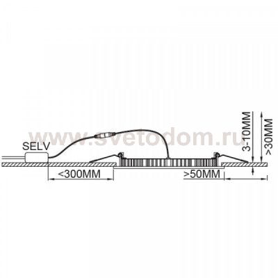 Встраиваемый и накладный светильник Eglo 94048 FUEVA 1