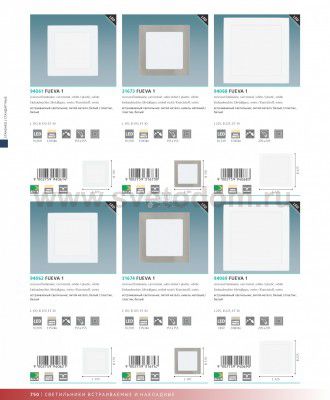 Встраиваемый и накладный светильник Eglo 94068 FUEVA 1
