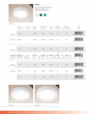 Встраиваемый и накладный светильник Eglo 94075 FUEVA 1