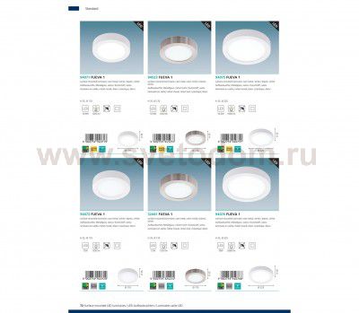 Встраиваемый и накладный светильник Eglo 94075 FUEVA 1