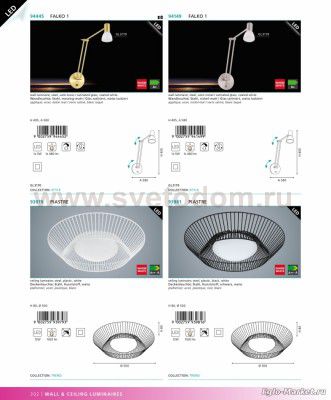 Настенно-потолочный светильник Eglo 94149 FALKO 1