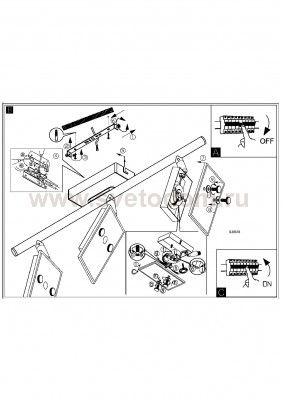 Светильник спот Eglo 94164 ERVAS