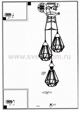 Подвесный светильник Eglo 94191 TARBES
