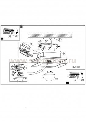 Настенно-потолочный светильник Eglo 94229 BELLAMONTE