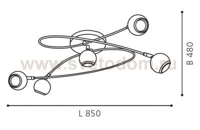 Настенно-потолочный светильник Eglo 94252 LOCANDA