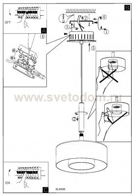 Подвесный светильник Eglo 94258 ESTOSA