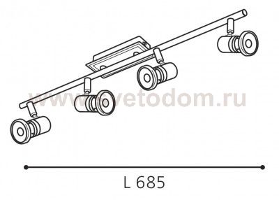 Светильник поворотный спот Eglo 94289 BONARES