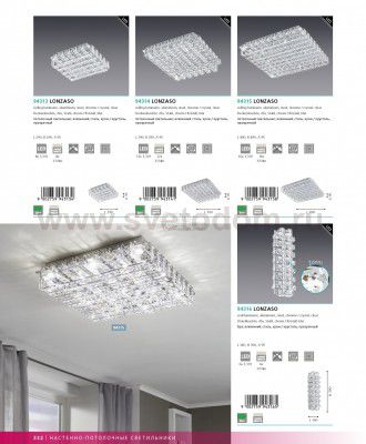 Настенно-потолочный светильник Eglo 94313 LONZASO