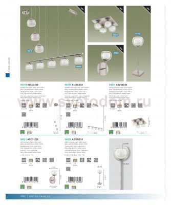 Светильник подвесной Eglo 94318 ASCOLESE