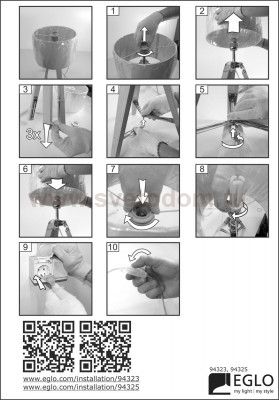 Настольная лампа Eglo 94323 LANTADA