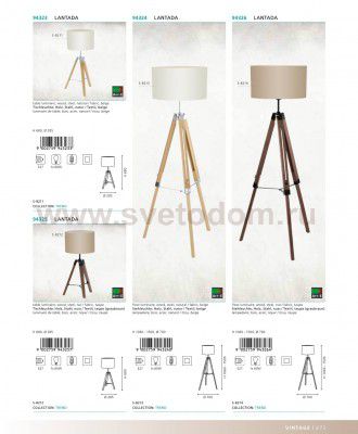 Настольная лампа Eglo 94323 LANTADA