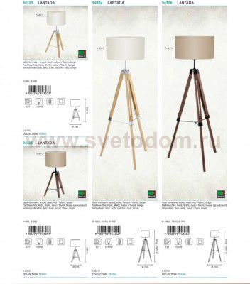 Настольная лампа Eglo 94325 LANTADA