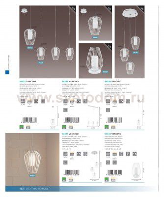 Подвесный светильник Eglo 94339 VENCINO