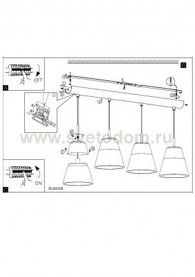 Подвесный светильник Eglo 94356 PANCENTO