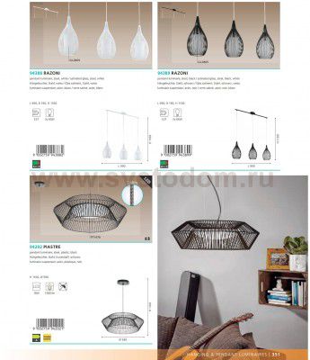 Светильник подвесной Eglo 94388 RAZONI
