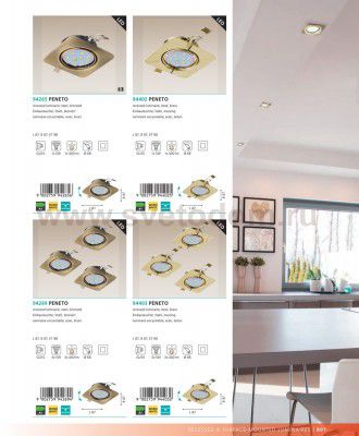 Встраиваемый и накладный светильник Eglo 94402 PENETO