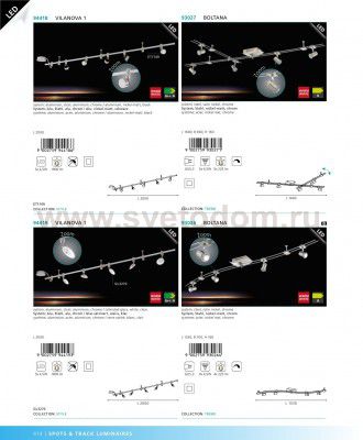 Светодиодная трековая система Eglo 94418 VILANOVA 1