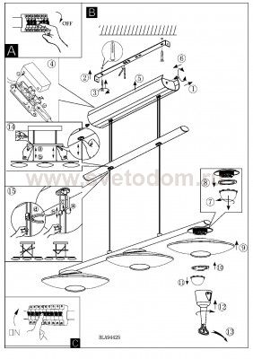 Светильник подвесной Eglo 94425 MILEA 1