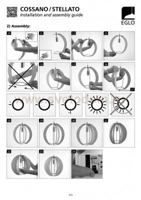 Светильник подвесной Eglo 94438 COSSANO