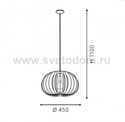 Светильник подвесной из ламелей 450мм Eglo 94442 COSSANO
