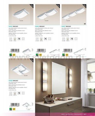 Настенно-потолочный светильник Eglo 94465 WASAO