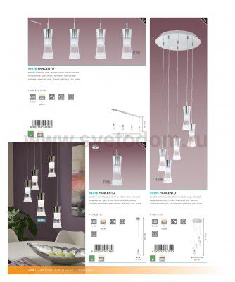 Светильник подвесной Eglo 94478 PANCENTO