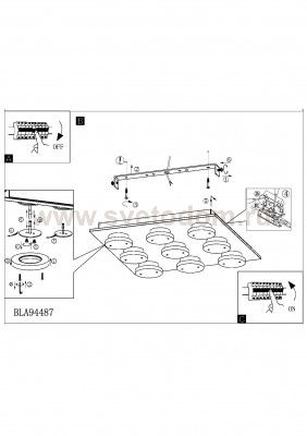 Настенно-потолочный светильник Eglo 94487 CISTERNO