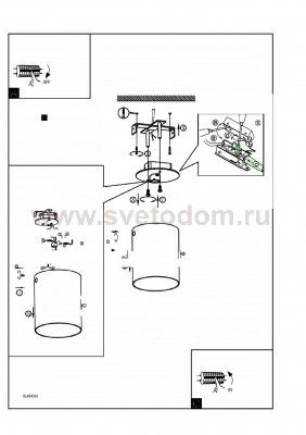 Настенно-потолочный светильник Eglo 94502 POLASSO