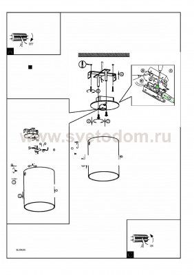 Настенно-потолочный светильник Eglo 94504 POLASSO