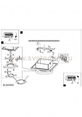 Настенно-потолочный светильник Eglo 94569 MARCHESI