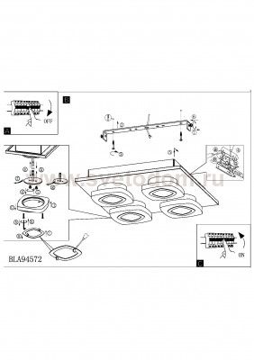 Настенно-потолочный светильник Eglo 94572 MARCHESI