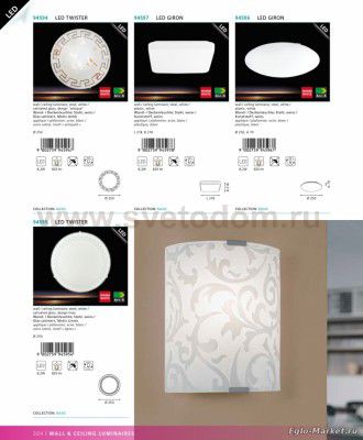 Настенно-потолочный светильник Eglo 94597 LED GIRON