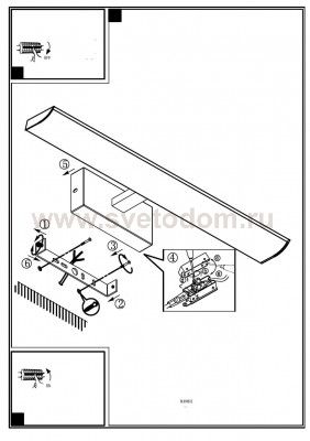 Светильник для ванной комнаты и зеркал Eglo 94612 TABIANO
