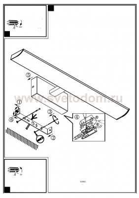 Светильник для ванной комнаты и зеркал Eglo 94613 TABIANO