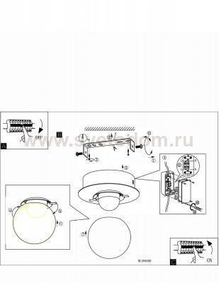 Настенно-потолочный светильник Eglo 94626 MOSIANO